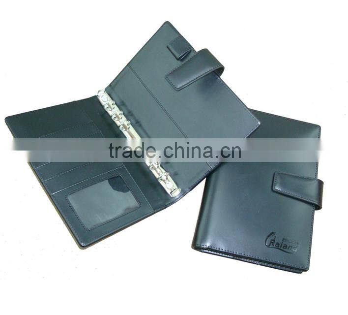 Logo Embossed Imitation Leather Notebook Cover