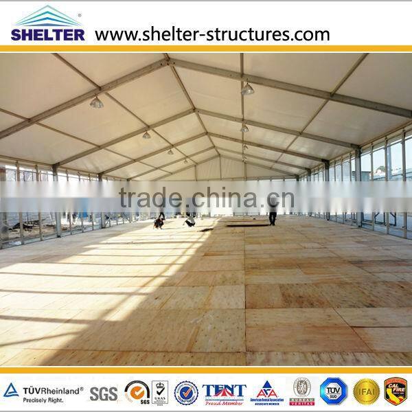 1000 sqm glass tents for cars trade shows for sale