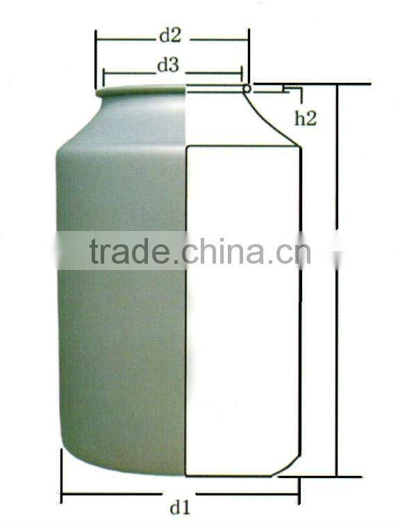 Aluminum medicine bottles 5L for powder,tablet,pill.