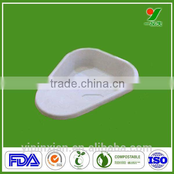 Low price healthy sturdy bed pan pulp made