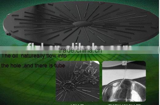 Rotating barbecue grill for low-grease food