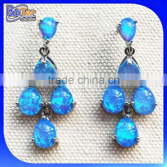 Opal Factory Direct Sale !!! Custom 925 Sterling Silver Opal Earring Wholesale