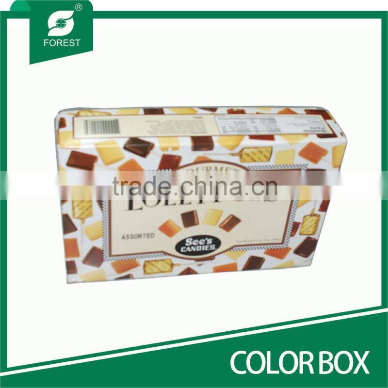 WHITE CARDBOARD COLOR CANDY BOX