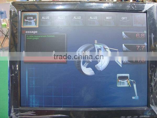 Advanced wheel balancer supplier for wheel balancing with width guage LCD monitor CE approve model IT644