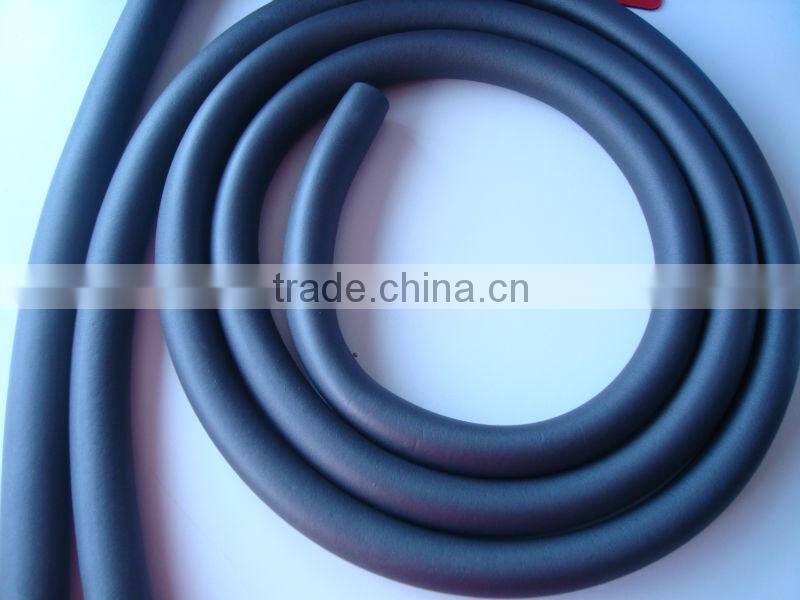 black rubber foam insulation continuous pipes