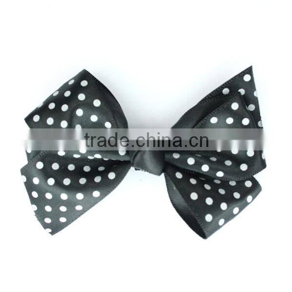 polka dot grosgrain ribbon bows