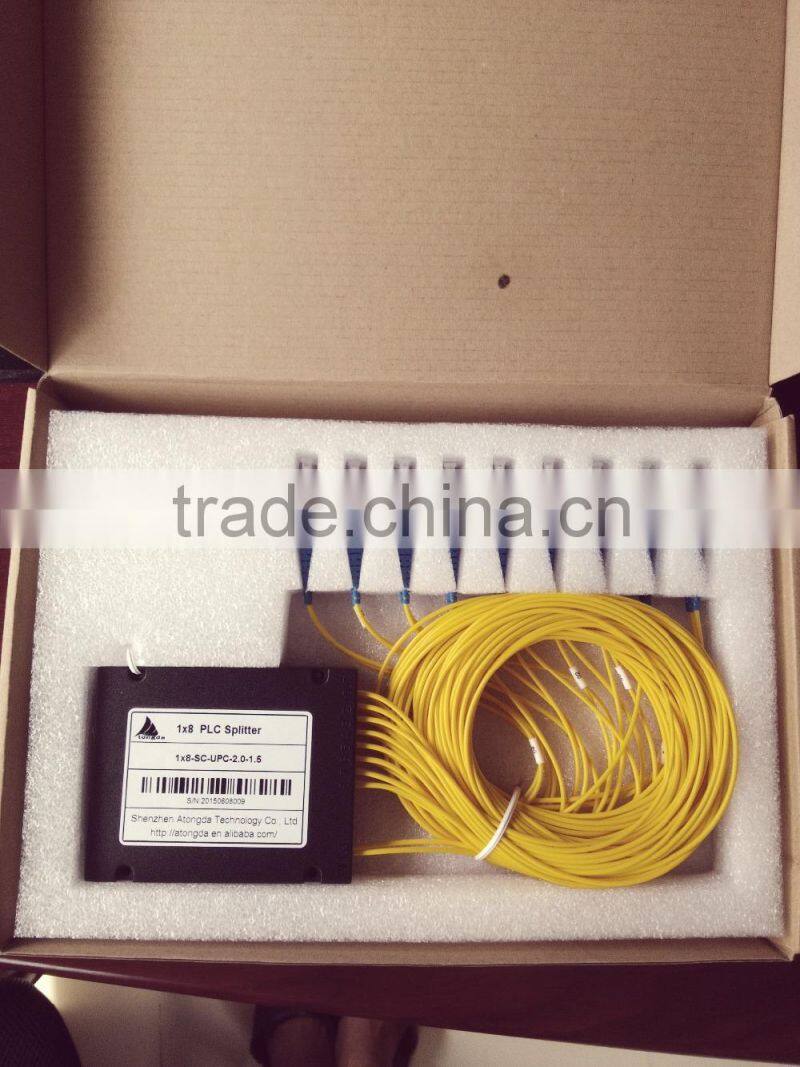 GPON optical path devices Optical Splitter 1X8 PLC G657A SC LC FC APC