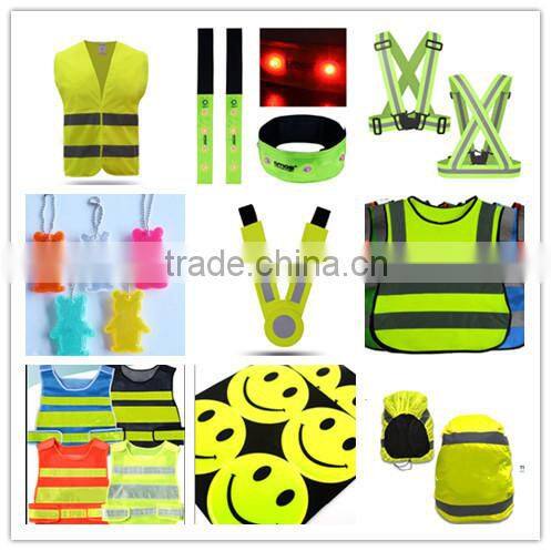 wholesale high visibility kid protection reflective drawstring bag cover child safety products