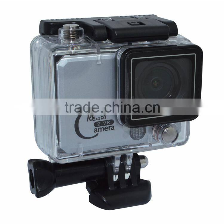 New Arrival Waterproof 50M 2.0 Inch Screen FUll HD Remote Control HD 2.7K 1080P Action Camera