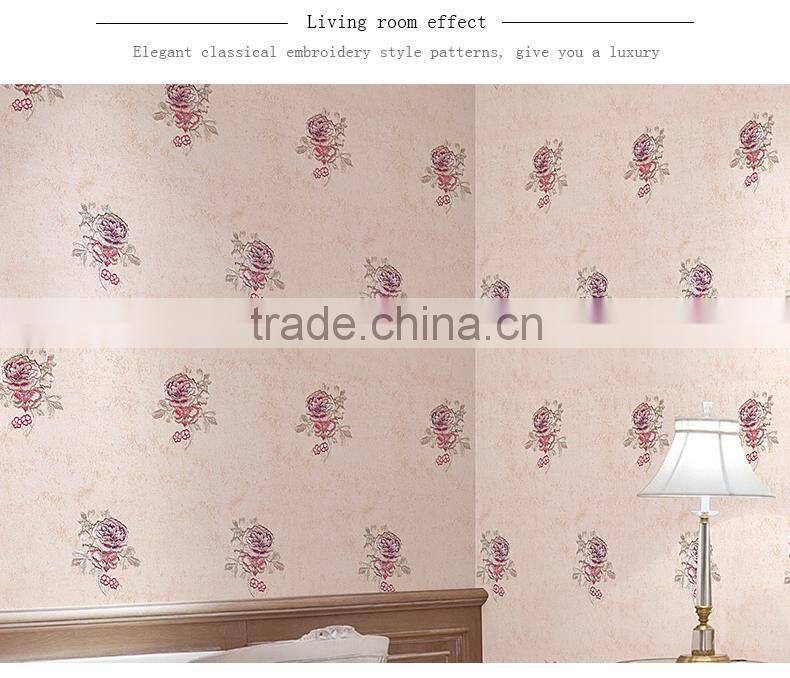 polyester non-woven compound room wallpaper 3d brick wallpaper stereoscopic wallpaper