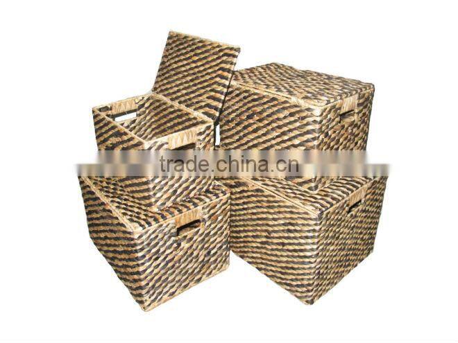 2015 New Product Water Hyacinth Basket for Home Decoration and Furniture