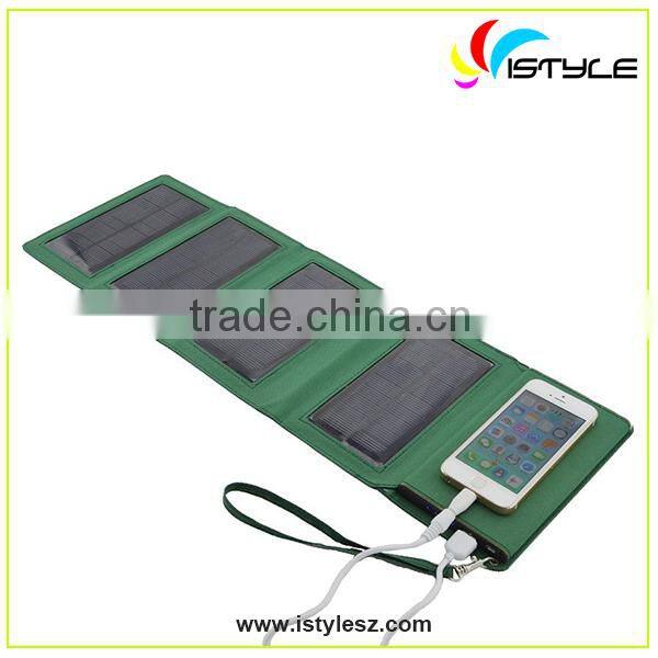 Solar charger travel foldable solar storage power 8000mAh