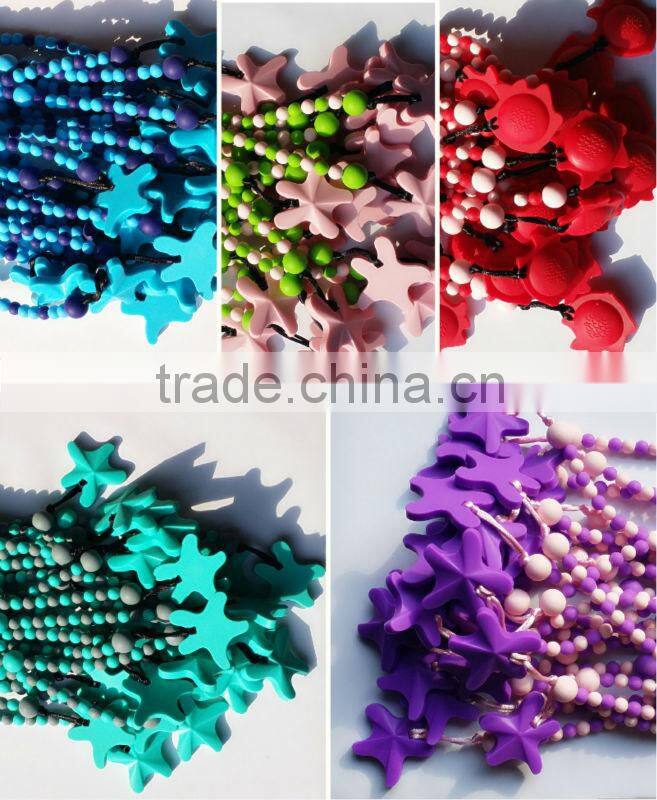 Golden Herringbone Shape Baby Teether Chew Toy Teether Non Toxic Silicone