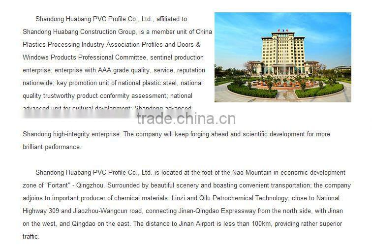 New windows and doors upvc profile 65 frame