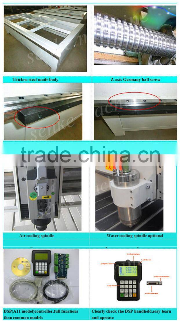 high efficiency multi heads wood router carving wooden chair legs/ stair rail multi spindle cnc machine price