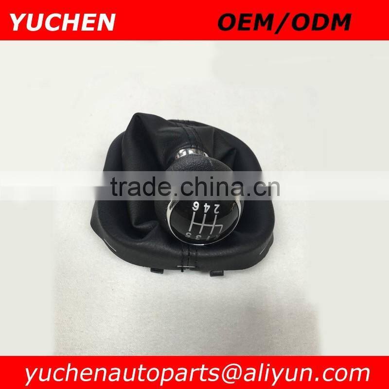 YUCHEN Car Shift Gear Knob With Gaitor For Volkswagen VW Touran Caddy 2003-2011 OEM 1T0711113N/1T0711456