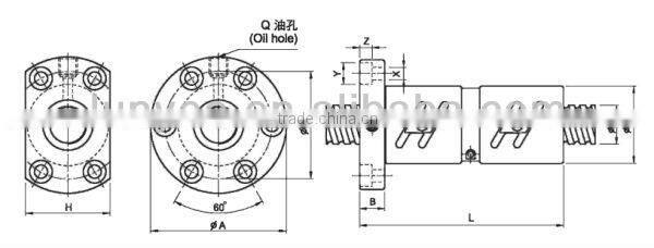 lawn machine precise ball screw