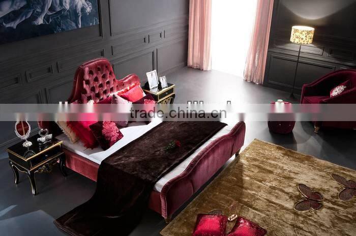 leather or PU or fabric bed bedding 020