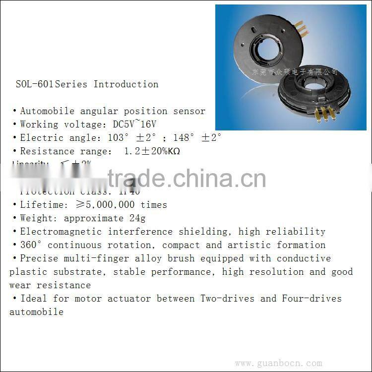 SOL-60mm linear potentiometer position sensor Automobile angular position sensor Industry Sensor Vehicle Sensor