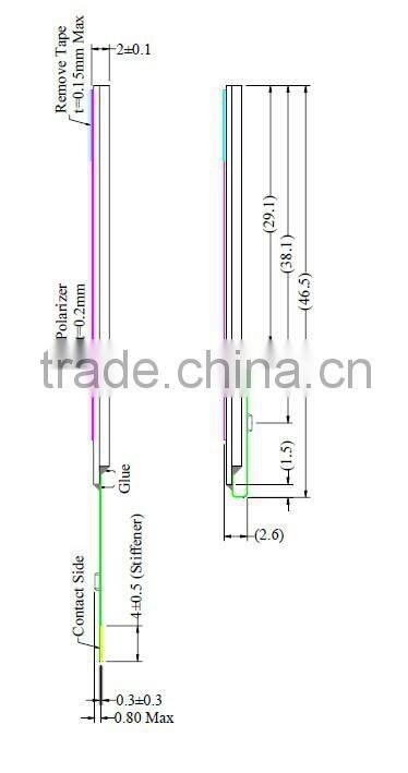 5.5 -inch OLED monochrome liquid crystal display module