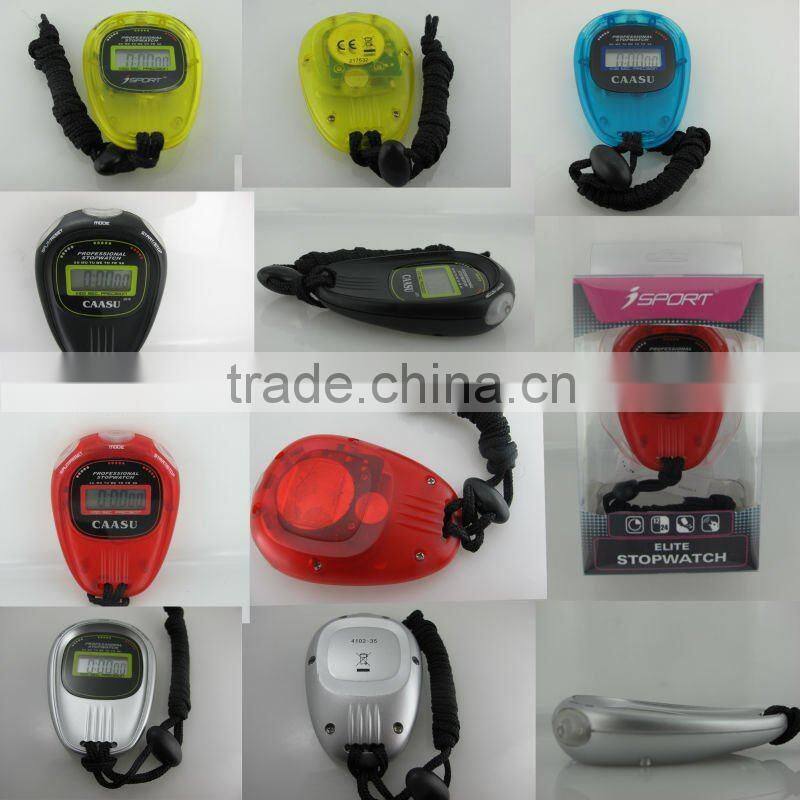 Cheap stopwatch Large LCD display waterproof split stopwatch