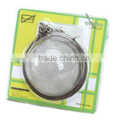 Stainless steel tea infuser with chain tea strainer tea tools