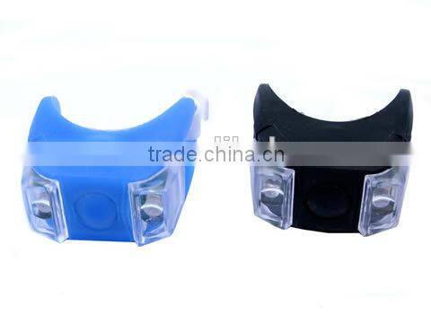 waterproof silicone mini 2 led bike tail lights bicycle rear light Set