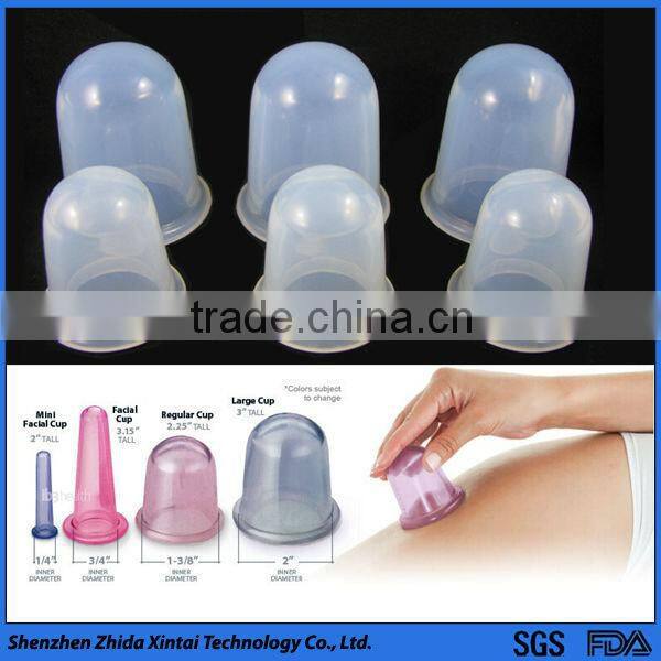 Anti-cellulite therapy silicone massage cupping cup