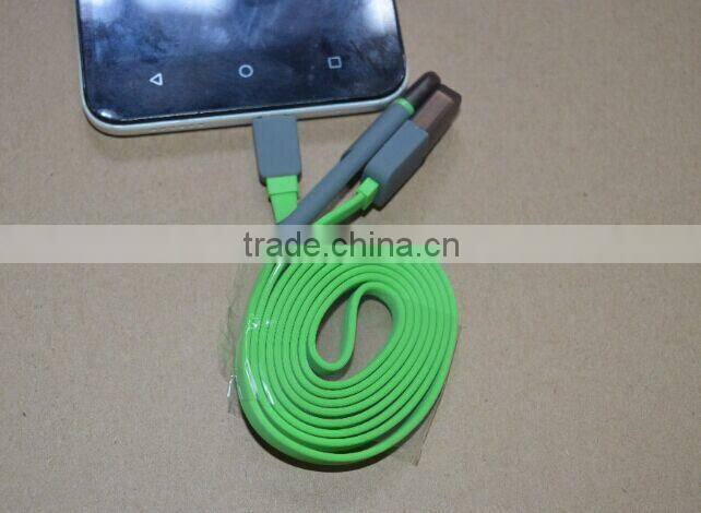 2 in1 usb cable usb data cable for iphone/samsung