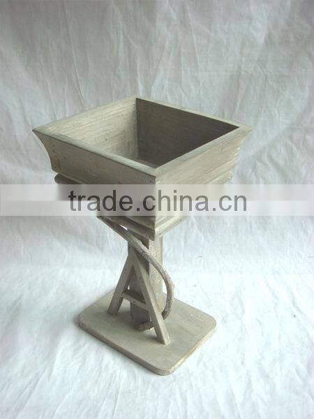 wooden flower pot(FSC Certificate)