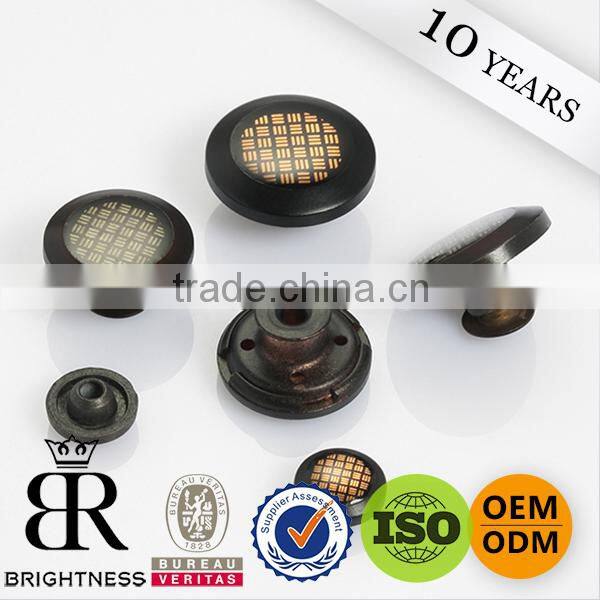 Custom Rhinestone Jeans Rivet Buttons For Garment