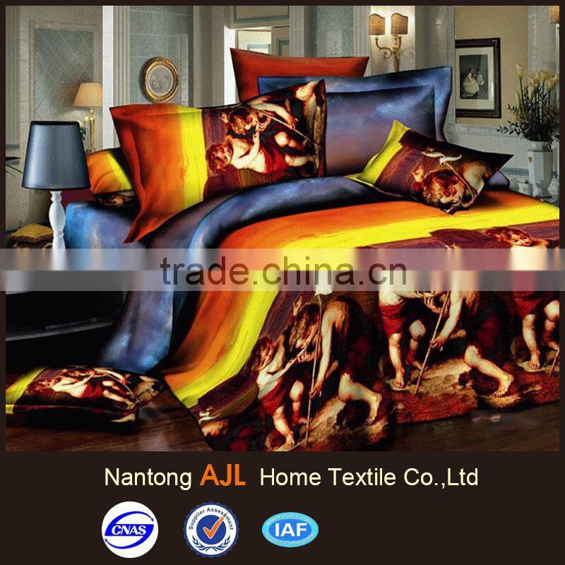 3D polyester sheet bed set latest design