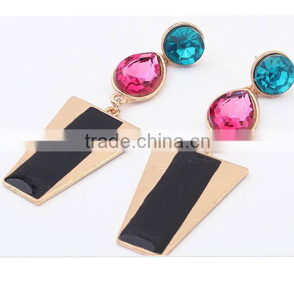 europe style acrylic material free sample diamond earring