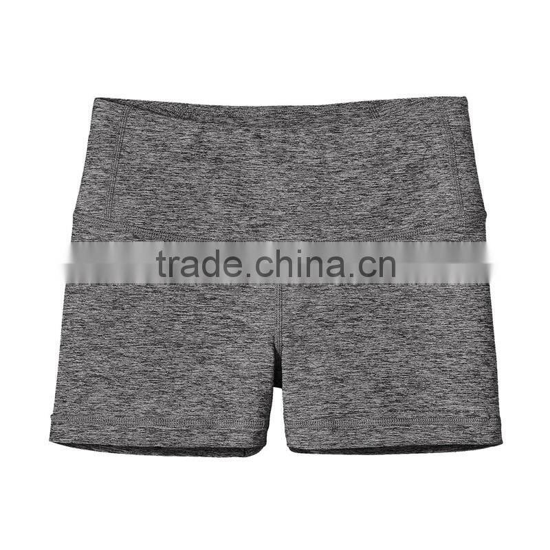 2016 Wholesale Yoga Shorts With Compression Fit Nylon/spandex Shorts For Woman