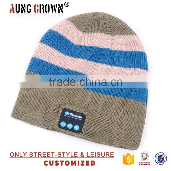 custom wholesale beanie/custom striped beanie hat/beanie beenie ski