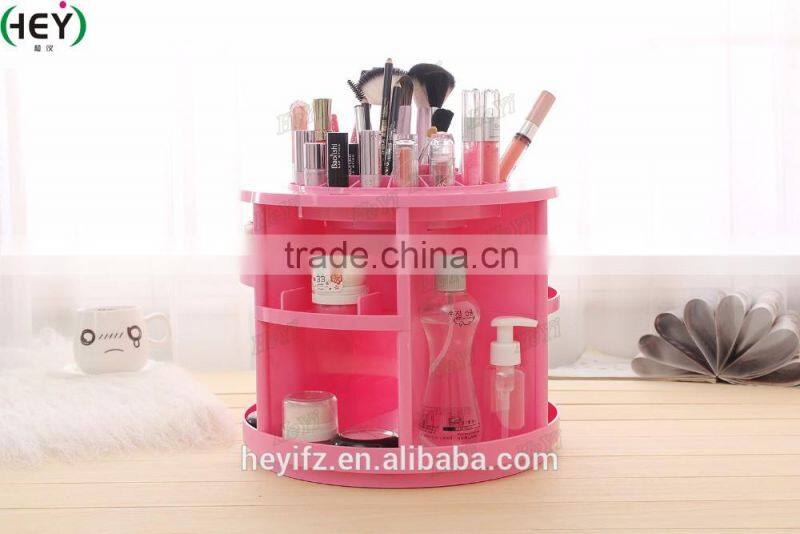2016 Hot Selling ABS Multi Layer 360 Degree Rotating Cosmetics Storage Organizer