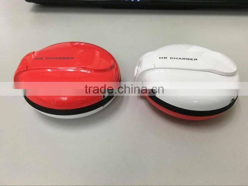 3200mAh Mini Rechargeable Portable Charger with wall charger Output USB Port