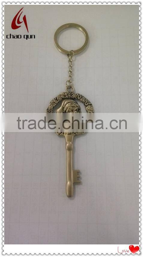 Metal 3D mini car model keychain