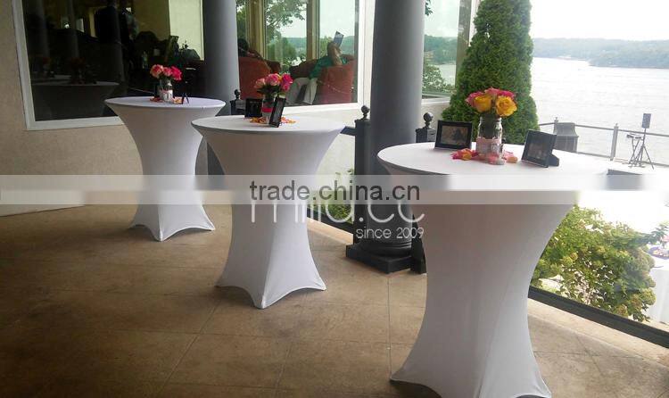 High bar cocktail table cloth for wedding