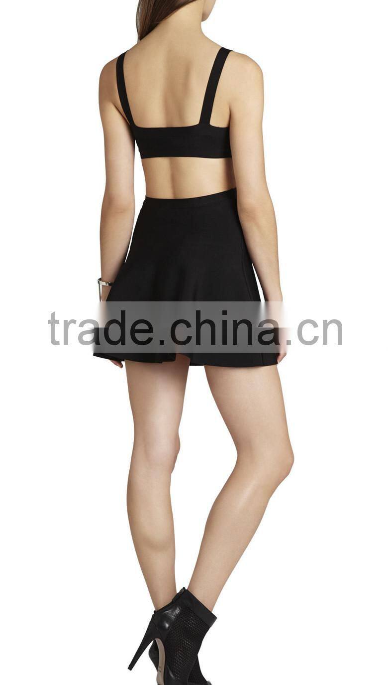 2015 Summer crossed cutout sexy strap tight fashion bodycon dress- SYK15040