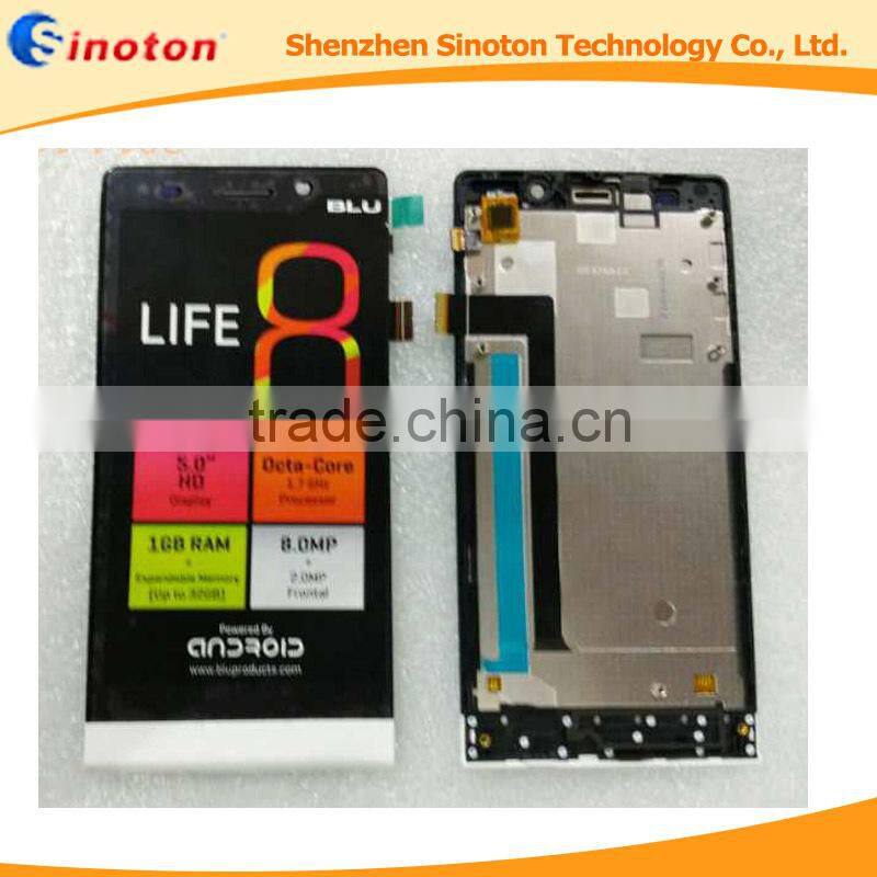 Wholesales lcd original cell phone parts from china for blu life 8 touch screen
