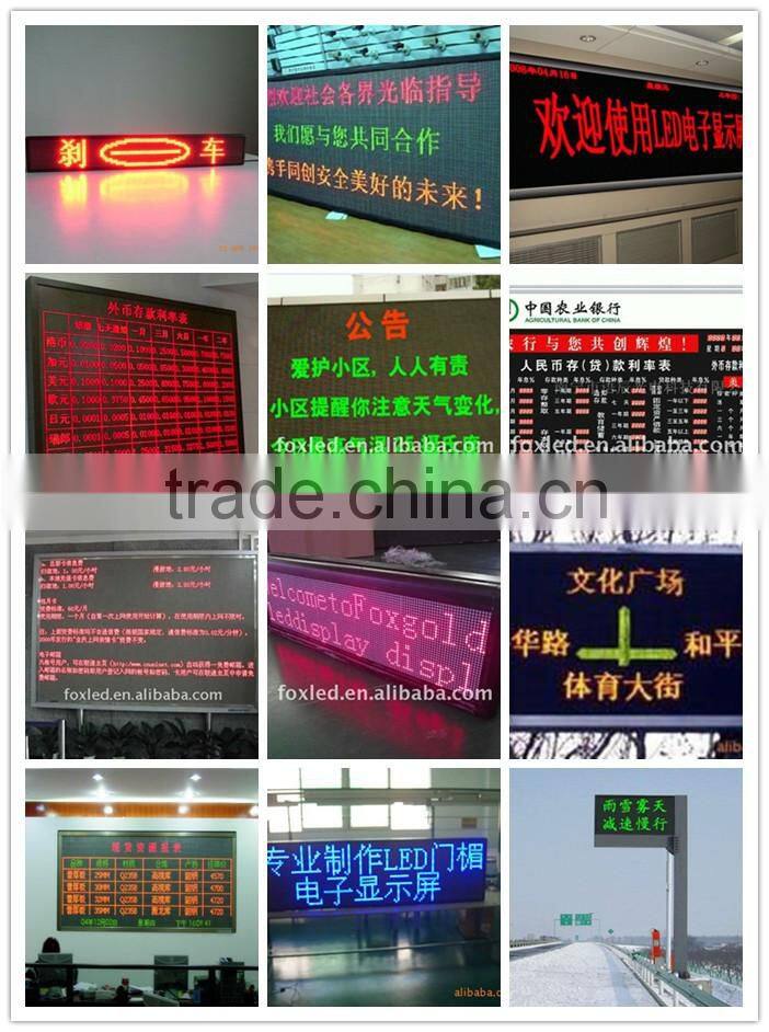 Best Quality semi-outdoor indoor outdoor single red color led display P10 led module