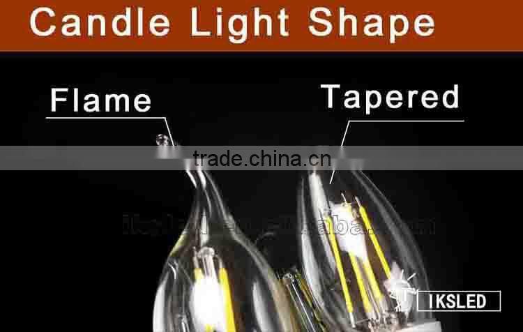 2014 new CE ROHS 85-260V E27 8W led filament