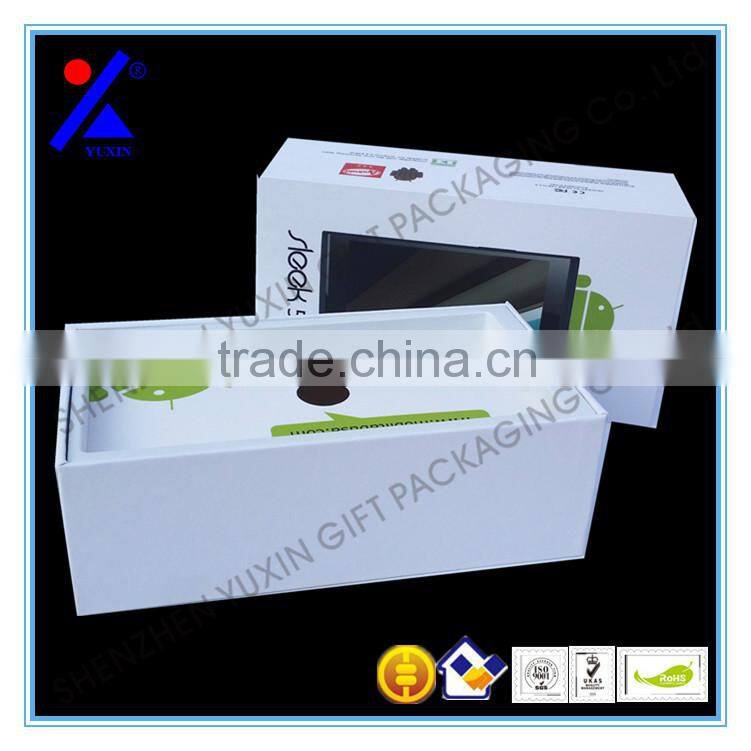 Flasher mobile phone power box for electronics /matt lamination with paper insert/free sample