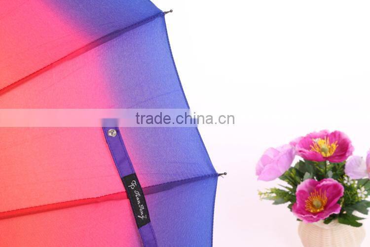2015 new Alibaba China supplier Wholeslae Custom Brand rainbow market umbrella