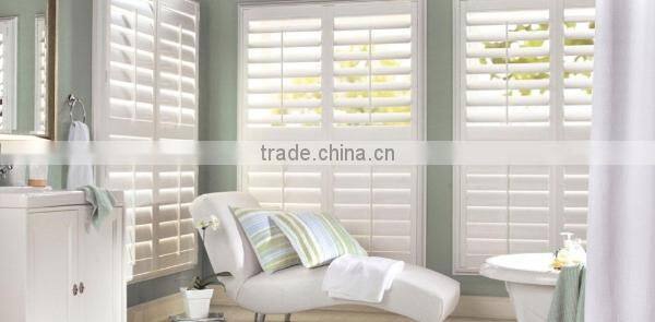 Primed wood timber window shutter components