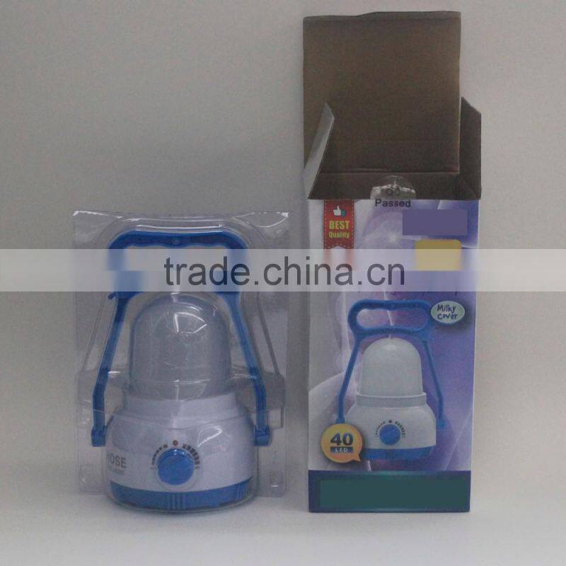 usb charging camping light with milky cover for mobile phone