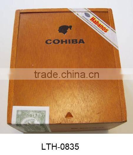 Custom wooden packing box cohiba cigar humidor box
