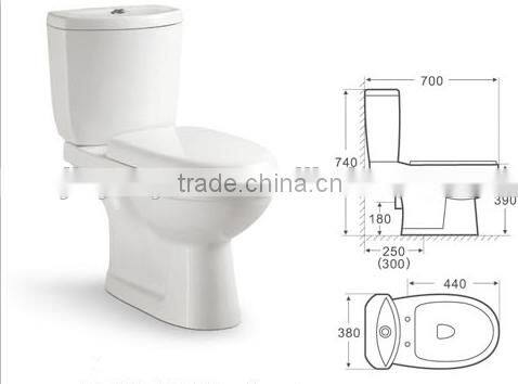 sanitary ware ceramic wc toilet washdown s trap p trap two piece toilet china supplier cheap toilet on sale Y802