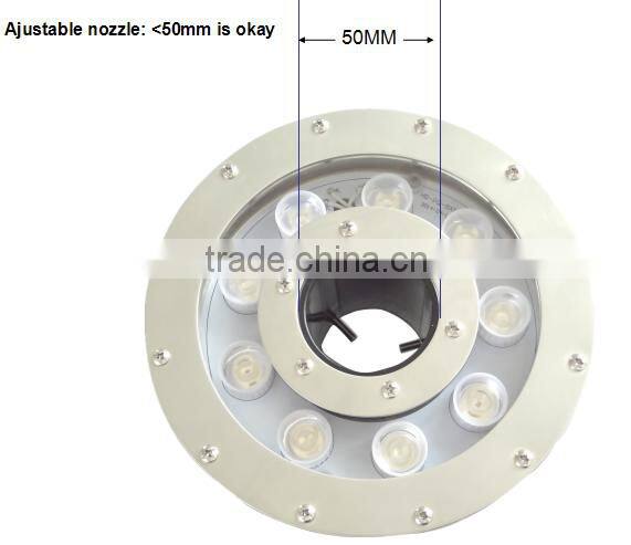 12V IP68 Waterproof DMX control led fountain ring light fountain light led underwater ring